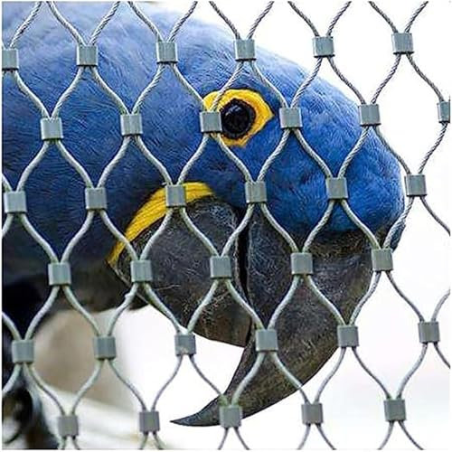 Rete a corda flessibile in acciaio inox Rete di recinzione in acciaio inossidabile, resistente, con connessioni a scatto, fori for rete di recinzione intrecciata flessibile for giardino agricolo Rete