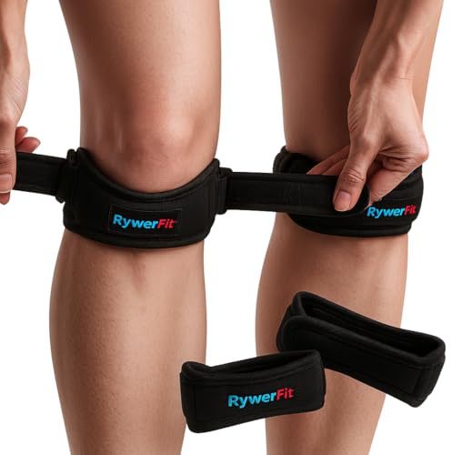 RYWERCO® 2 Cintas Rotulianas Ajustables | Rodilleras Rotulianas Estabilizadoras Para Menisco | Cinta Rodilla Para Alivio Tendinitis Y Condromalacia