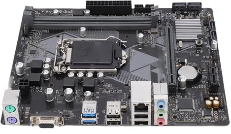 GOWENIC Computer-Motherboard, LGA 1151 DDR4 Dual Channel Micro ATX Mainboard mit PCIe 3.0, 2 USB 3.2 Gen 1, 4 USB .0, VGA, RJ45-Anschlüssen