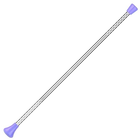 Striegro 1 del snurrande baton, baton snurrande pinne för Cheerleading och gymnastikföreställningar - vit, 46,5 cm/18,31 tum.