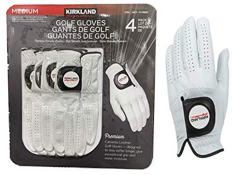 KIRKLAND SIGNATURE Lot de 4 Gants de Golf Taille M