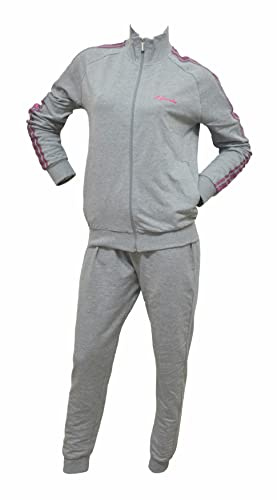 Il Granchio Tuta Donna Completa, Tuta Donna Estiva Tuta Donna In Felpa Di Cotone, Adatta Alle 4 Stagioni in 100% Cotone, Tuta Donna Sportiva (XL, 5000 GRIGIO MELANGE)