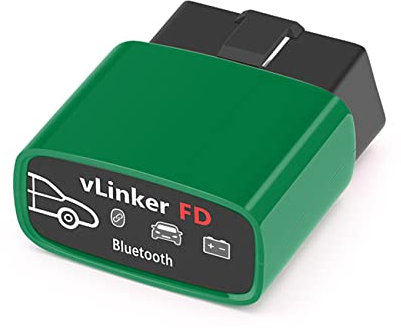 vLinker FD OBD2 Bluetooth Car Code Reader, OBD2 Diagnostic Scanner for Android & Windows - Made for FORScan Green