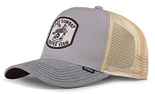 Djinns Food Coffee Club Grey/Heather Grey HFT Trucker Cap - One-Size
