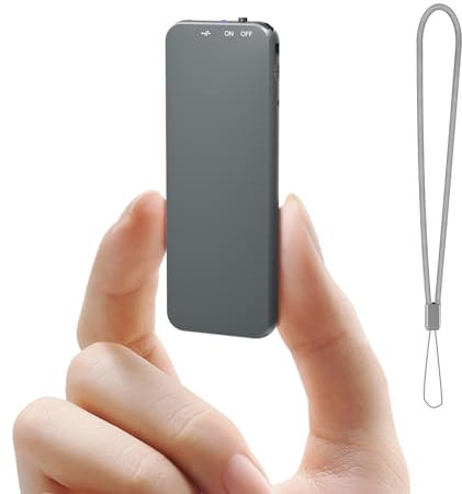 40H Diktiergerät mit Rauschunterdrückung, 64GB Howabo Aufnahmegerat mit Sprachsteuerung und Metallgehäuse, 1536Kbps Tragbarer Audio Recorder mit USB-C Anschluss für Vorlesungen Meeting Klassen