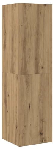 vidaXL Mobile TV Rovere Artigianale 30,5x30x110cm in Legno Multistrato, mobiletto, mobiletto HiFi, mobile per dispositivi multimediali, supporto TV