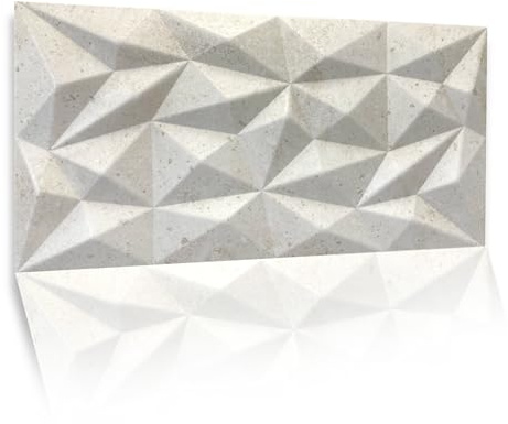 3D Panneaux Polystyrène XPS Styropor – Revêtement Mural et Panneaux de Plafond Modernes Aspect Béton Blanc – Panneaux Muraux Légers et Flexibles 100 cm x 50 cm / 18 m² - 36 Pièces (Béton Blanc 120 03)