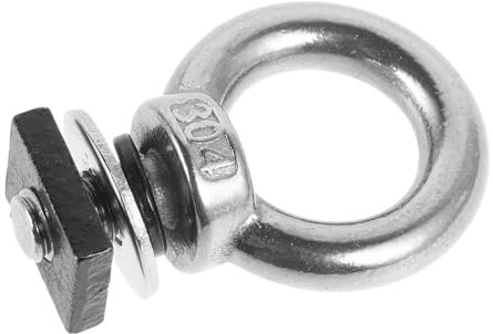 Ciieeo Vis à Bague Suspendue en Forme de T Attaches de galerie de Toit Montage pour Monte Ancre boulons à œil filetés Accessoires de Piste Anneau de Levage Acier Inoxydable
