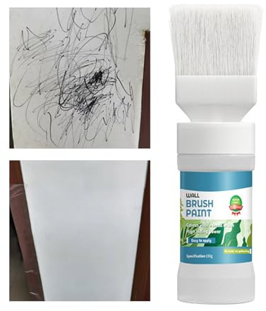 White Touch Up Paint - Paints, Wall Repair Tool with Brush, Paint Touchs Ups with Fast Drying Formula, Home Improvement Accessory, Touch Up Paints for Stains Cracks Scratches