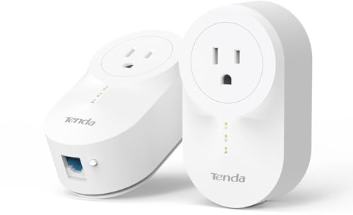Tenda AV1000 Powerline - Adaptador Ethernet con Puertos Gigabit Ethernet