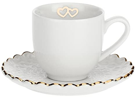 La Porcellana Bianca - momenti Oro Set 2 Tazze di caffè W/S 85 Gram GB