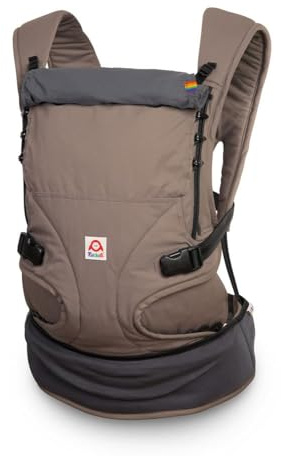 Ruckeli Basic Slim Babytrage | Fullbuckle | 50/56-98 cm (Light Taupe)