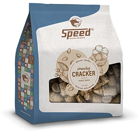 Speed Delicious speedies Cracker, Pferdeleckerli mit wertvollen Leinsamen, knusprig gebackene Cracker, Beste Zutaten (2,5 kg)