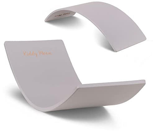 KiddyMoon Tavola Di Equilibrio In Legno Per Bambini Montessori BB-001, Grigio
