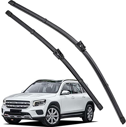 QHYTL Scheibenwischer Für Auto Scheiben Wiper Blades Für GLB X247 2019-2022 Wischerblatt Vorne Wischblätter Gummi Windshield Wipers 24 22 fit Schieberegler