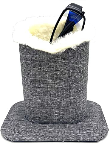 Spacmirrors KOSTOO Eyeglasses Holder, Protective Sunglasses Household Holder Protective Stand Case for Home Office and School (Flax Gray)