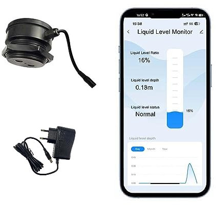 Smart TLC 2206 WiFi Serbatoio dell'acqua Monitor Indicatore del livello del liquido Regolatore di livello Monitoraggio TUYA Rilevatore di livello del liquido intelligente Granaio Particelle Solide