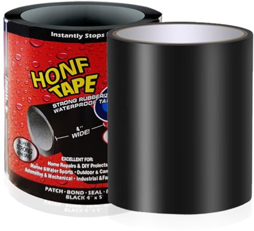 Cinta Adhesiva Para Fugas De Agua,Cinta De Reparación Subacuática Cinta De Sellado Impermeable Negra Cinta Flexible A Prueba De Agua 1,5m x 10cm Para La Restauración De Tuberías De Agua Y Piscinas