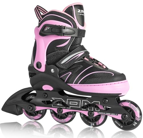 2PM SPORTS Regulable Patines en línea para Hijo para niños y niñas con Ruedas de PU 82A
