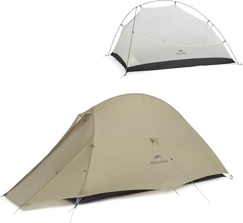 Naturehike Cloud up pro Zelt 1 Person Leichtes Campingzelt, Einfacher Aufbau Winddicht & Wasserdichtes Kuppelzelt für Outdoor Reisen Trekking