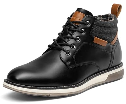 Bruno Marc Men's Lace Up Water Resistant Basic Combat and Motorcycle, Biking, Riding Fashion Boots for Men,Size 10,Black,BMUMAB2516