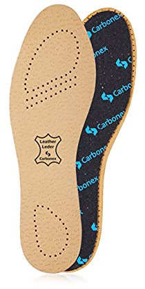 Kaps Semelles Intérieures pour Femmes & Hommes - Semelles Intérieures Invisibles Chaussures Cuir avec Technologie Pécari Carbonex Antibactérienne & Anti-Odeur (44 EUR)