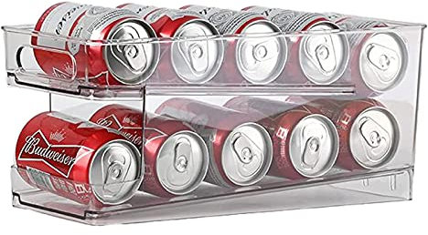 HSF Organizador de refrescos para refrigerador y congelador, Caja de Organizador, 34 * 13.5 * 15.3cm Piezas y Accesorios de frigoríficos