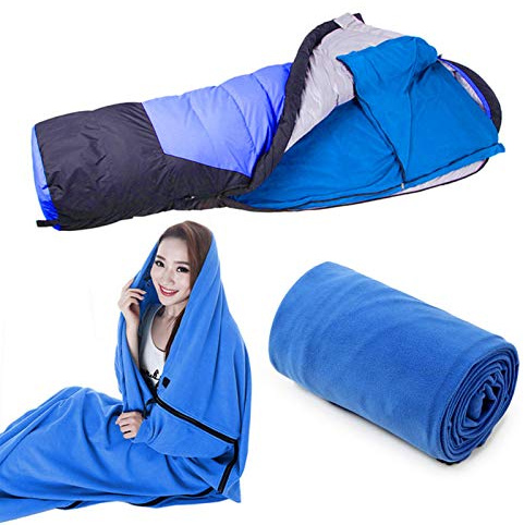 couchage portable pour l'extérieur - En polaire polaire - Pour l'extérieur - Pour le camping, la randonnée, le couchage en plein air
