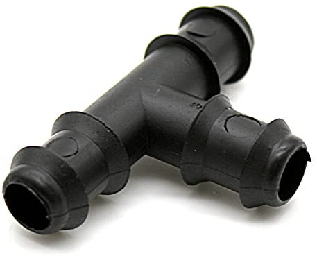 DOJA Barcelona | Raccord en T 16mm | Pack 25 | Connecteur de Tuyau d'Irrigation | Ø 16mm | Connecteur en T | Raccord Tuyau d'Arrosage | pour Embout Tuyau Arrosage Goutte à Goutte, Tuyau Irrigation
