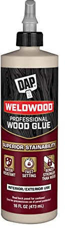DAP Weldwood Professional Wood Glue, Yellow, 16 oz (7079800481)