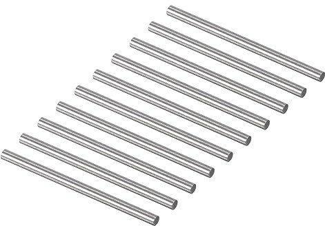 QUARKZMAN 1mm x 15.8mm Tassello Perni, Acciaio inossidabile x 100pz Cilindrica Perno，Spina Centraggio Perno di Supporto in Metallo per Fissaggio Meccanico Industria, [Argento Tono]