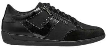 Geox Women's D Myria C Trainers, Black, 4 UK
