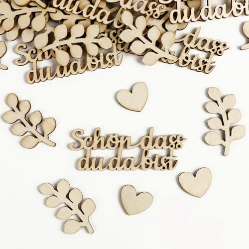 COLOFALLA 60 Stücke Taufe Konfetti Taufe Streudeko Schön Dass Du Da Bist Deko Kommunion Konfetti Konfirmation Streudeko Hochzeit Hochzeit Tischdeko Geburtstag