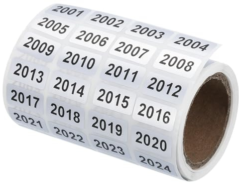 sourcing map Consecutive Number Stickers, 2001-4000 Inventory Label Numbers Self Adhesive Waterproof Labels Tags for Storage Organizing Moving Box Labeling Business Supplies, Silver