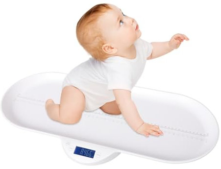 Fliuyr Elektronische Babywaage,Haustierwaage mit 0~60cm & 0~23-1/2in Skala, Elektronische Multifunktionswaage für Erwachsene und Kleintiere, Babys
