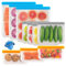Reusable Freezer Bags, 10 Pack | M, L & Xl Zip Lock Silicone Freezer Bags Reusable, BPA Free, Washable & Leakproof Food Storage Pouches for Keeping Lunch, Sandwich, Snacks, Fruit, Potato, Veg & Soup