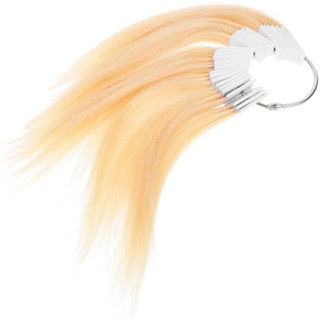 Ipetboom 30 Pièces Nuancier de vrais cheveux pour les cheveux éclaboussures test de couleur de cheveux échantillons de couleurs fournitures de salon de coiffure nuancier de cheveux