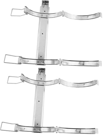 SHINEOFI Soporte Mural Para Extintor De Incendios De Hierro Resistente, Colgador Para Extintor Pequeño y Mediano, Compatible Hogar y Coche, 2 Piezas, Montaje Seguro y Estable