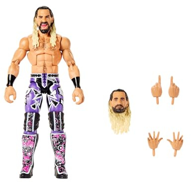 Mattel WWE Elite Collection Top Picks (stilar kan variera) | Actionfigurer och tillbehör, 15 cm samlarfigur med utbytbara händer och ringutrustning, för barn och samlare, JHV16