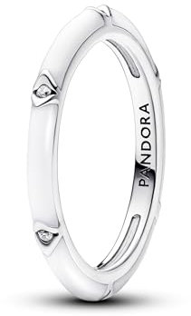 PANDORA ME Steine & Emaille Ring aus Sterling Silber mit Cubik Zirkonia, Größe: 54, 193089C01-54
