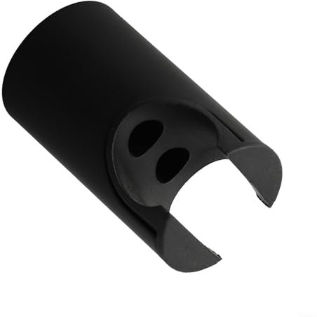 Soporte de ducha de montaje en pared para cabezal de ducha de mano, soporte de pared de ducha extraíble ajustable en altura para cualquier espacio de baño (negro)