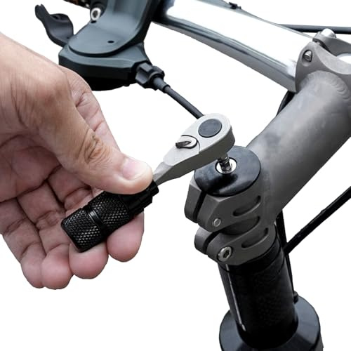 Sghtil Kit de herramientas de reparación de bicicletas | Juego de llaves de trinquete multifuncionales para bicicletas | Herramientas y mantenimiento de bicicletas, juego de trinquete de aleación de