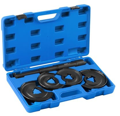 MSW MSW-HCSC-02 Compresor de resortes telescópico 2 pares de mandriles de sujeción Compatible con Mercedes Benz Acero Compresor de resortes Compresor de muelles