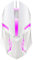 Mouse da gioco USB cablato 1000 DPI, mouse ottico ergonomico da gioco, mouse USB cablato per computer, retroilluminazione a LED a 7 colori per desktop, laptop, notebook (bianco)