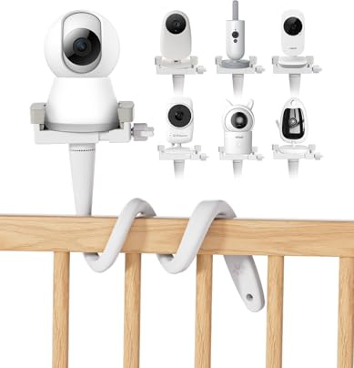 Soporte Universal para Monitor de Bebé GHB Camara,Philips Avent/Momcozy/ieGeek BOIFUN/GHB/Hellobaby,Soporte Flexible para Cámara de Bebé con Rosca 1/4,Compatible con la mayoría de vigilabebés