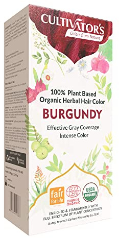 Cultivator's Organic Herbal Hair Colour - Burgundy 100g