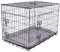Pretty Pooch Dog Crate Puppy Cat Pet Training Cage Carrier Large Metal Folding with Tray Double Door and Bed (Large - 36 Inch)