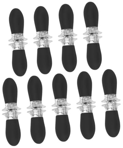 Abaodam 9 Paia set di rastrelliere per mais Forchette da barbecue Accessori per barbecue e picnic porta pannocchie forchetta per mais antiscottatura porta mais Acciaio inossidabile Black