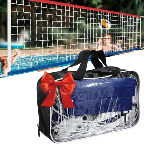 Rete da pallavolo per piscina, 4,5 x 0,9 m, rete da pallavolo regolabile, rete da pallavolo, portatile, per piscina, accessorio sportivo per giardino, giochi d'acqua, all'aperto (4,5 x 0,9 m)