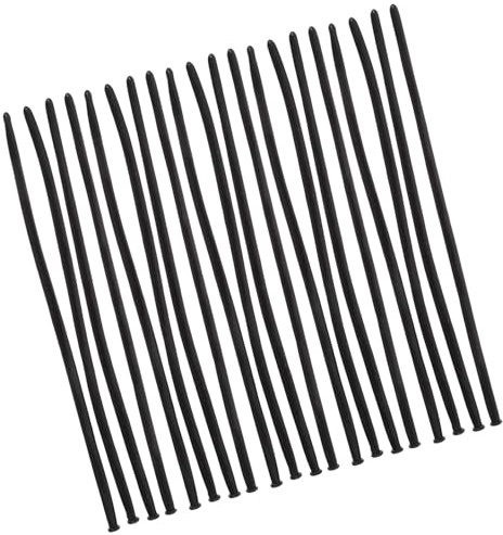ULTECHNOVO 100 Pezzi Palloncini Lunghi in Lattice Nero per Feste e Decorazioni DIY Palloncini Modellabili Striscia per Compleanni Creazioni e Foto Divertenti